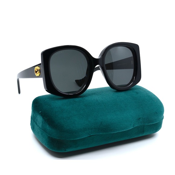 NEW GUCCI GG1257S 001 BLACK GREY AUTHENTIC SUNGLASSES - Picture 3 of 16